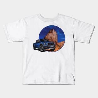 Ford truck with desert background Kids T-Shirt